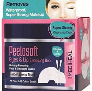 New 2 Mediheal Peelosoft Eyes & Lip Cleansing Duo Cleanser Makeup Remover NIB